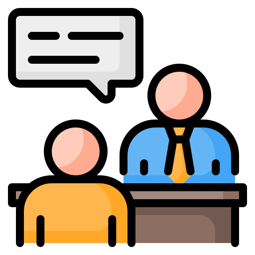 Interview Generic Outline Color icon