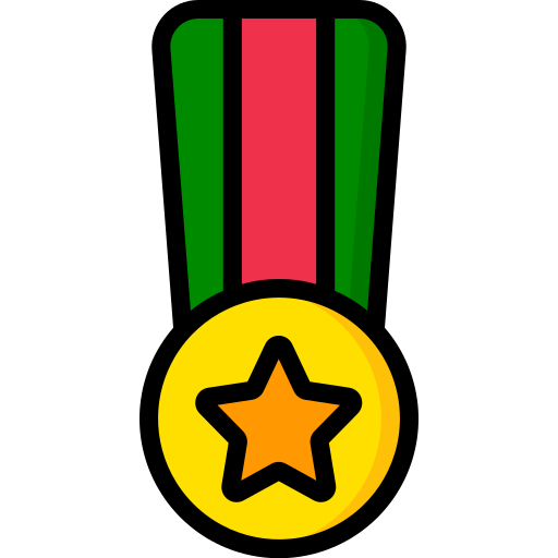 medal Basic Miscellany Lineal Color ikona