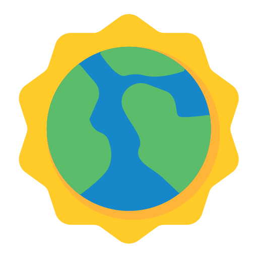 globo terrestre Generic Flat icona