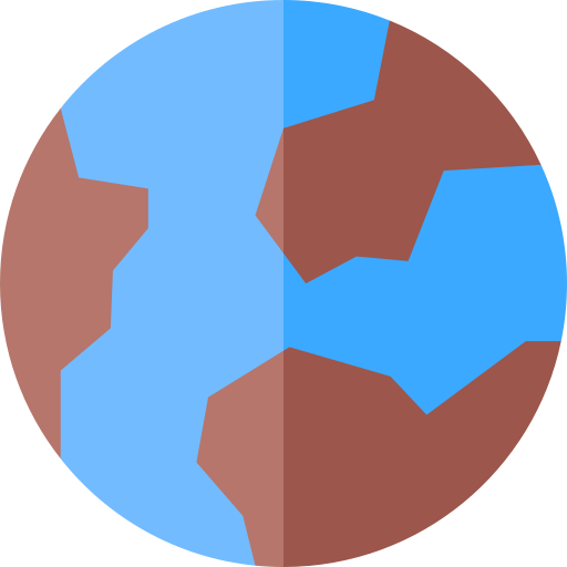 지구 Basic Straight Flat icon