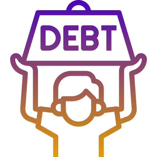 Debt Generic Gradient icon