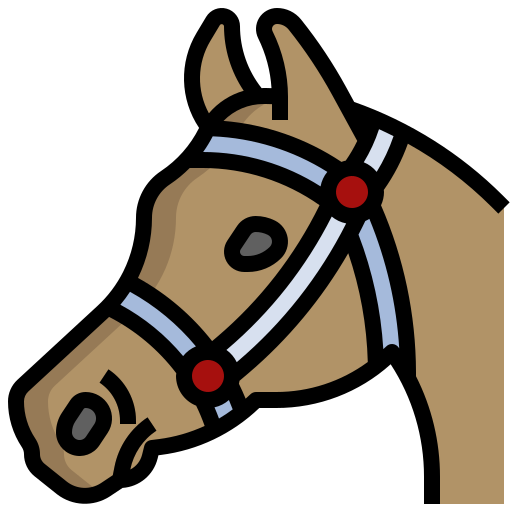 caballo Generic Outline Color icono