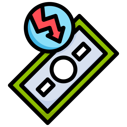 Money loss Generic Outline Color icon