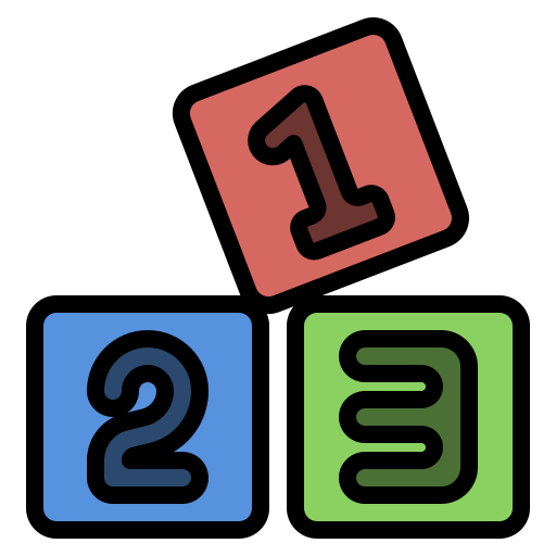número Generic Outline Color icono