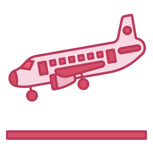 Airplane arriving Generic Outline Color icon