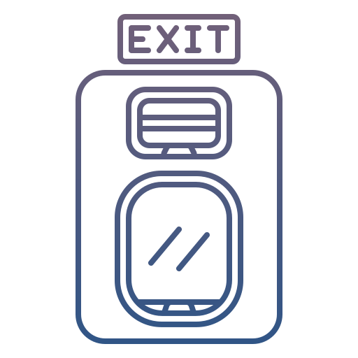 Emergency exit Generic Gradient icon