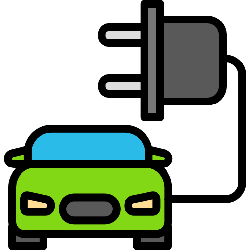 Electric car Darius Dan Lineal Color icon