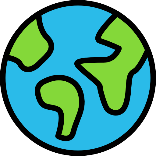 Planet earth Darius Dan Lineal Color icon