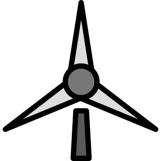energia eolica Darius Dan Lineal Color icona