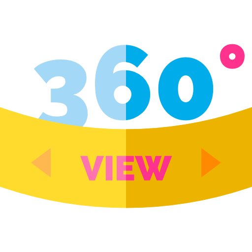 360 ° Basic Straight Flat icono