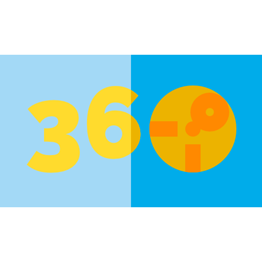 360 Basic Straight Flat icon