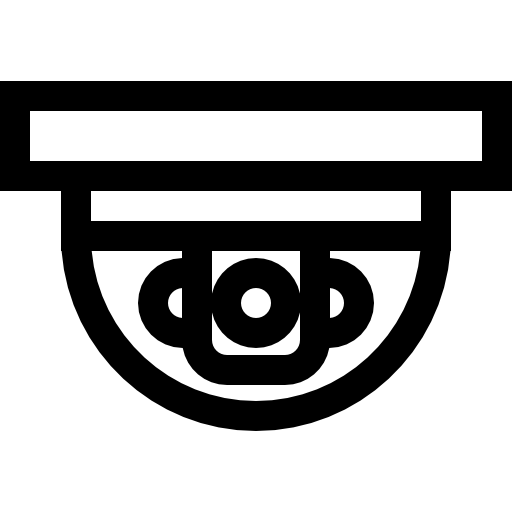telecamera di sicurezza Basic Straight Lineal icona