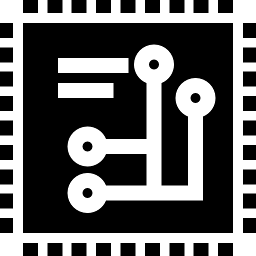 processore Basic Straight Filled icona