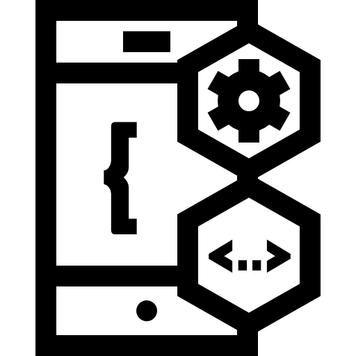 モバイルコーディング Basic Straight Lineal icon