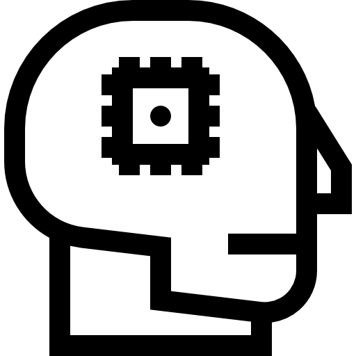 sztuczna inteligencja Basic Straight Lineal ikona