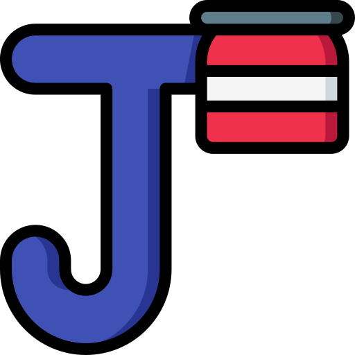 litera j Basic Miscellany Lineal Color ikona