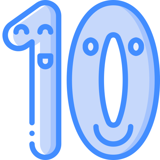 nummer 10 Basic Miscellany Blue icon