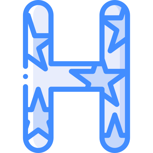 buchstabe h Basic Miscellany Blue icon