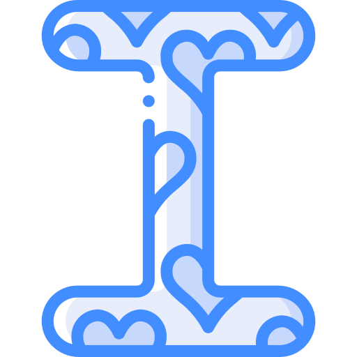 Letter i Basic Miscellany Blue icon