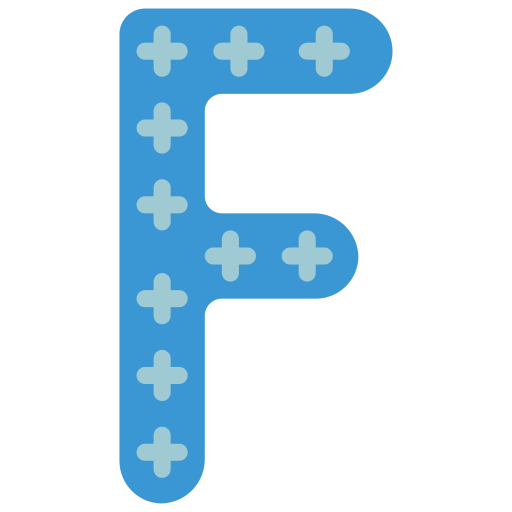 lettera f Basic Miscellany Flat icona