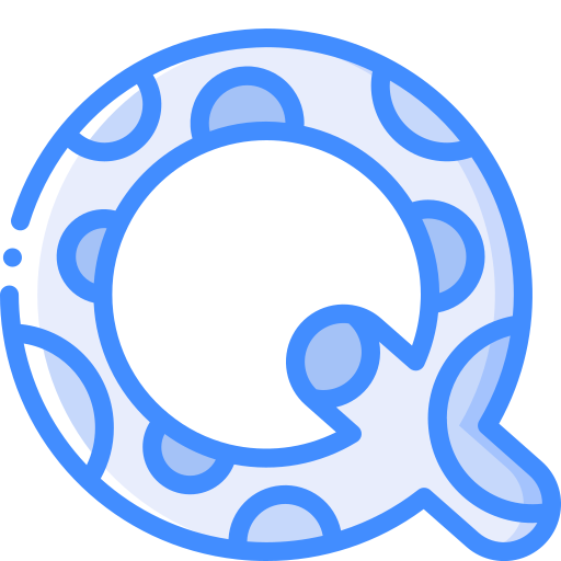 letter q Basic Miscellany Blue icoon