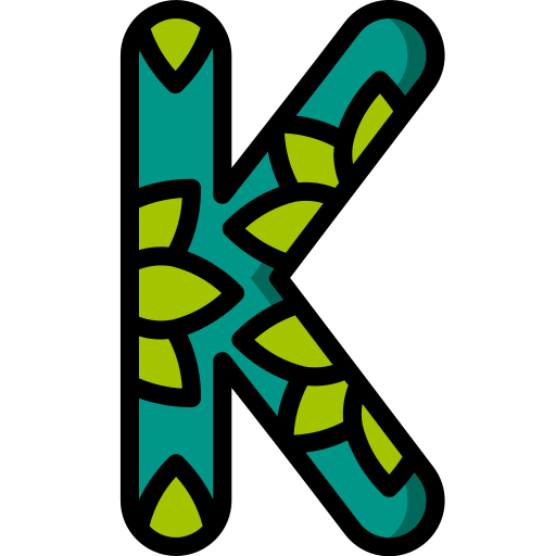 Letter k Basic Miscellany Lineal Color icon