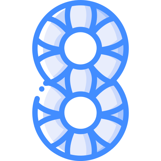 numero 8 Basic Miscellany Blue icona