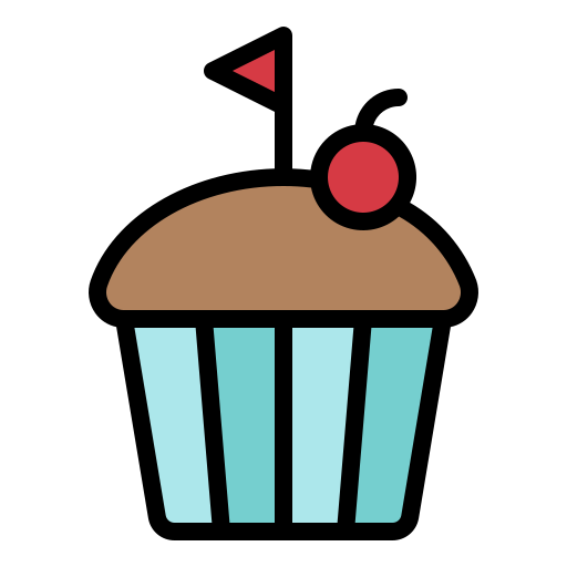 cupcake Generic Outline Color icon