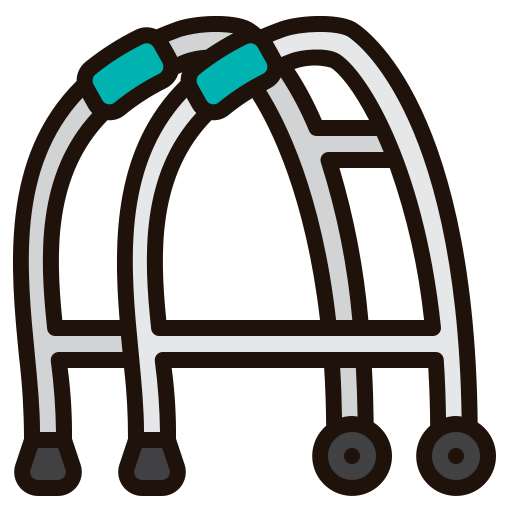 rollator Generic Outline Color icon
