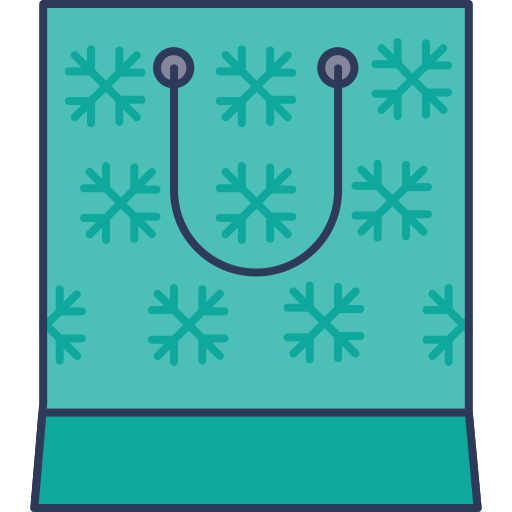 bolsa de navidad Dinosoft Lineal Color icono