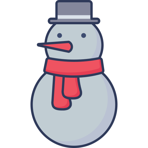 Snowman Dinosoft Lineal Color icon