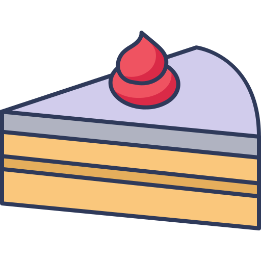 pedazo de pastel Dinosoft Lineal Color icono