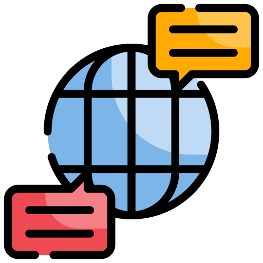 globalna komunikacja Generic Outline Color ikona