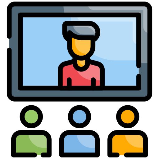 Online conference Generic Outline Color icon