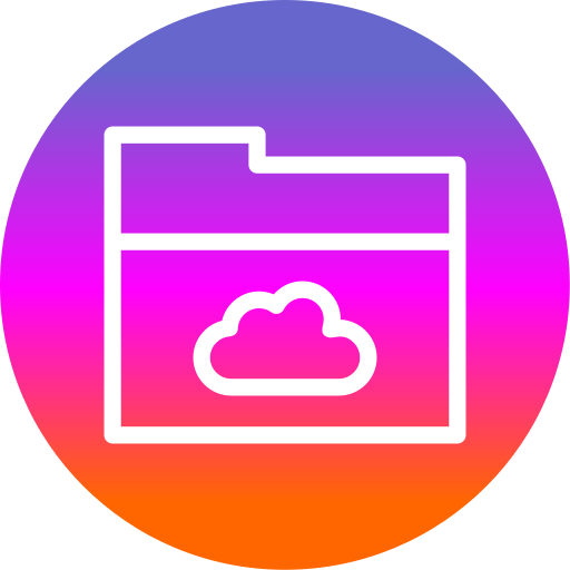 cloud-ordner Generic Flat Gradient icon