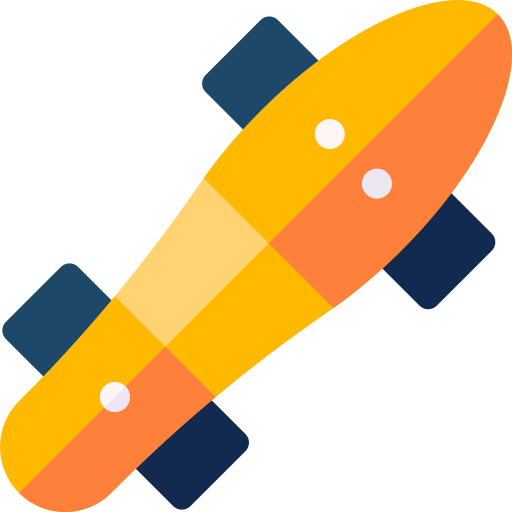 longboard Basic Rounded Flat icono