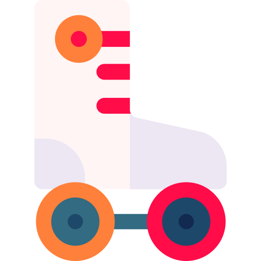 Rollerskate Basic Rounded Flat icon