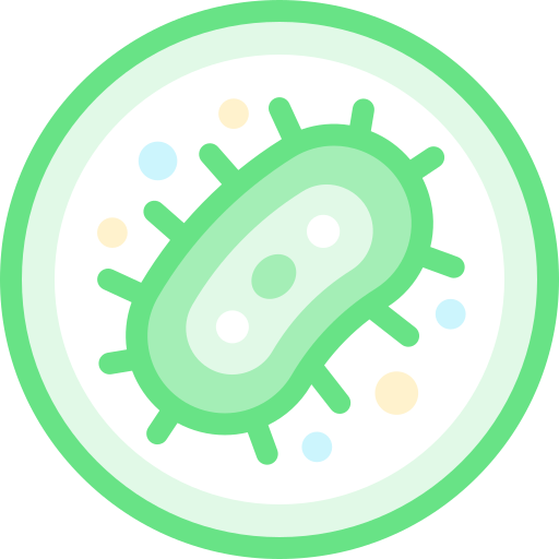 Bacteria Detailed color Lineal color icon