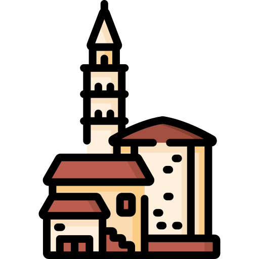 catedral de san dominus Special Lineal color icono