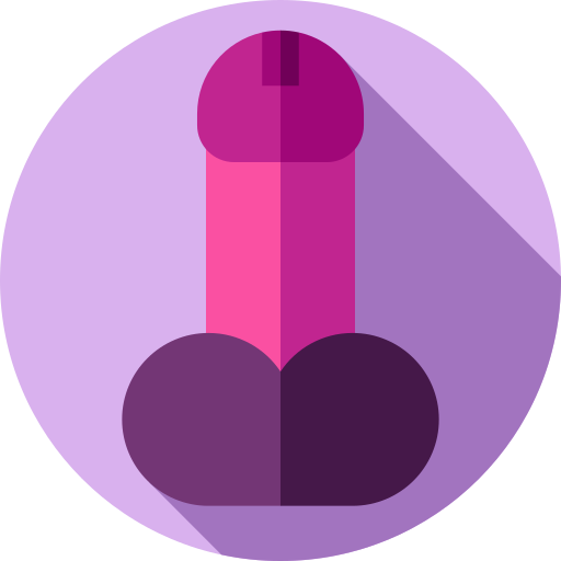 Sex shop Flat Circular Flat icon