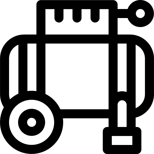 luchtcompressor Basic Rounded Lineal icoon