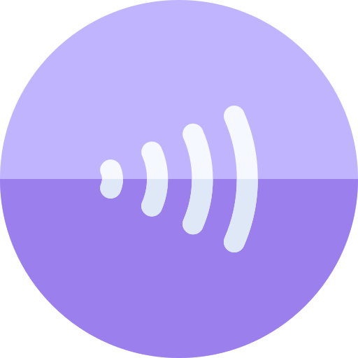 kontaktlos Basic Rounded Flat icon