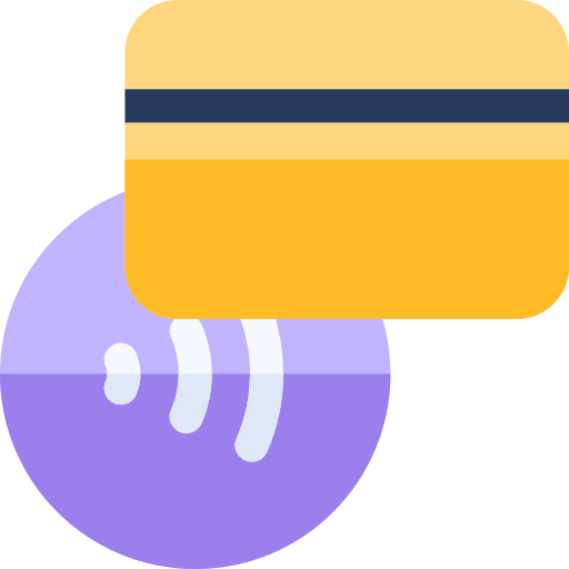 Contactless Basic Rounded Flat icon