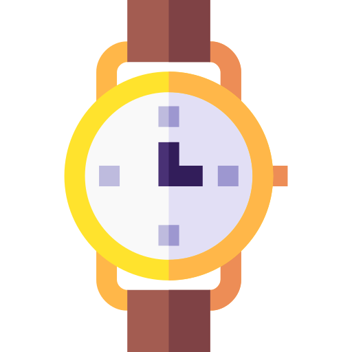 Wristwatch Basic Straight Flat icon