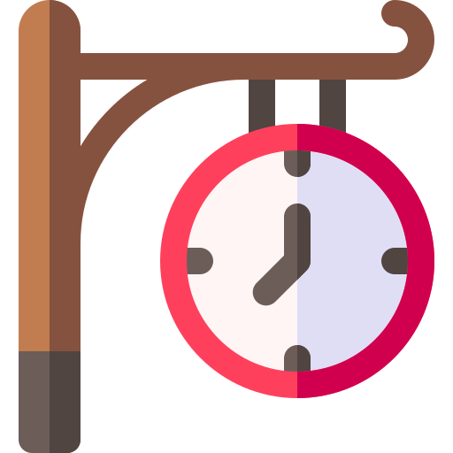 時計 Basic Rounded Flat icon