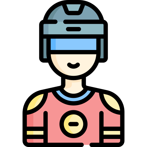 jugador de hockey Special Lineal color icono