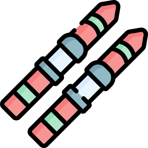 스키 폴 Special Lineal color icon