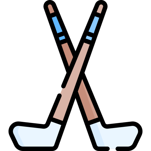 Hockey sticks Special Lineal color icon