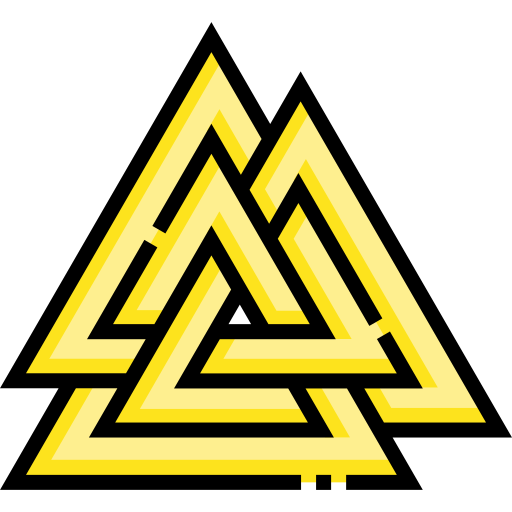 Valknut Detailed Straight Lineal color icon