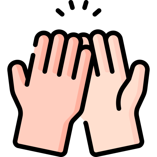 High five Special Lineal color icon